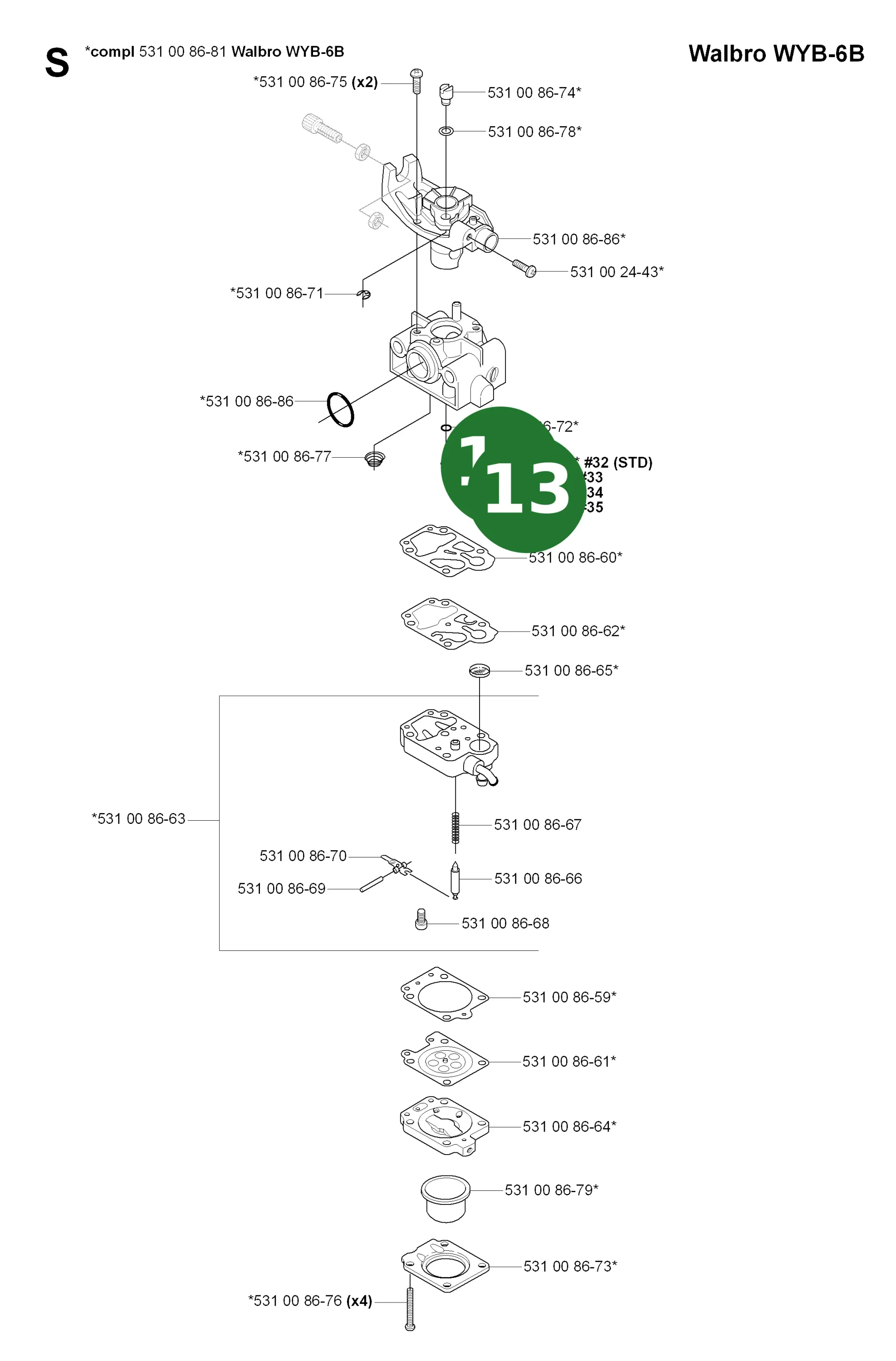Position im Ersatzteilkatalog
