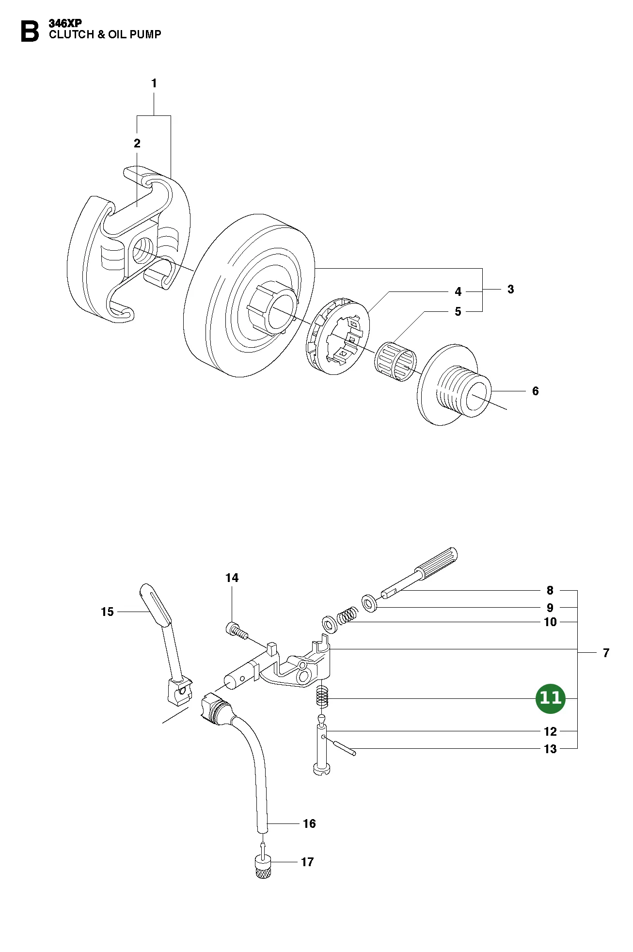 Feder f&uuml;r Husqvarna Motors&auml;gen