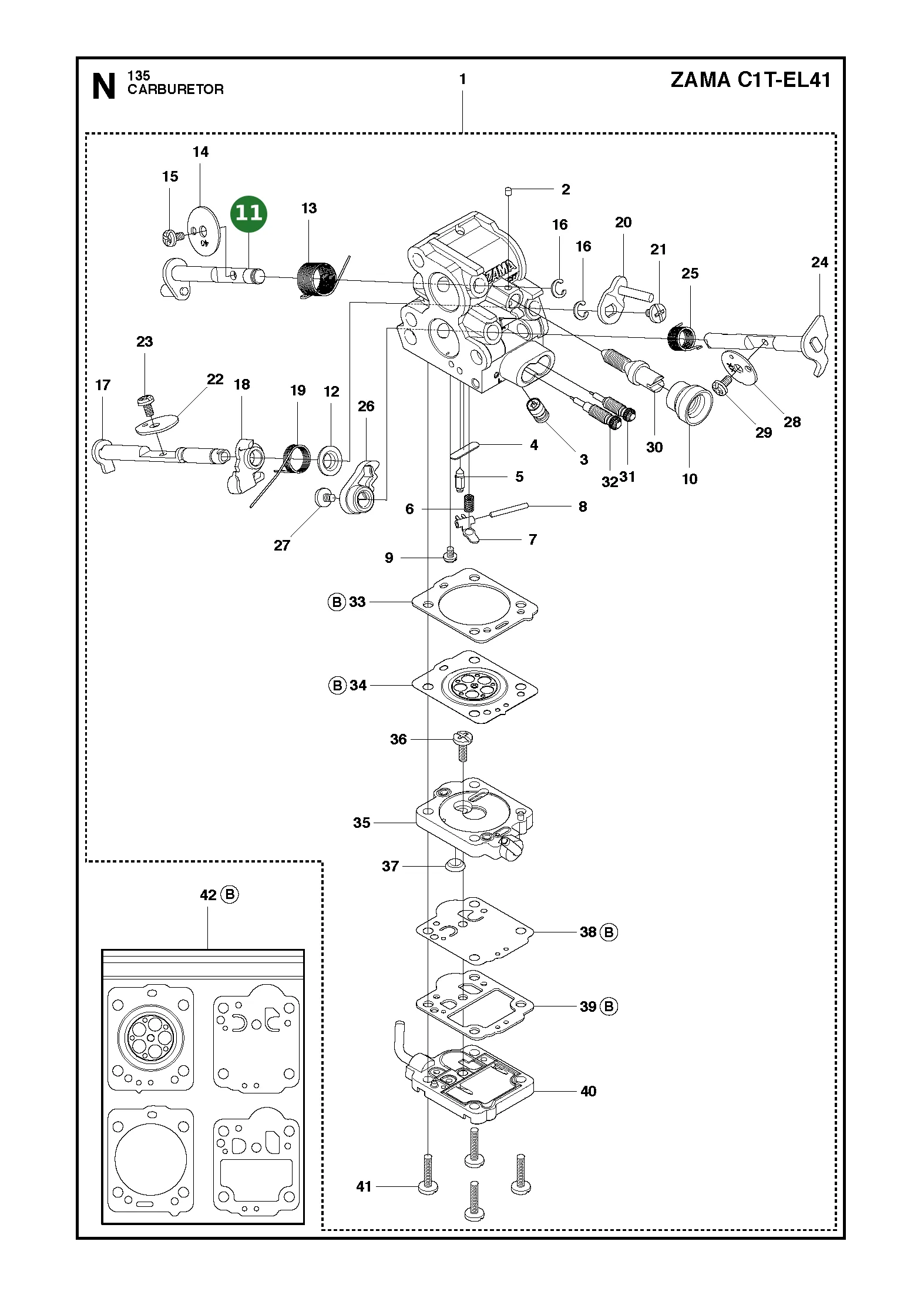 Position im Ersatzteilkatalog