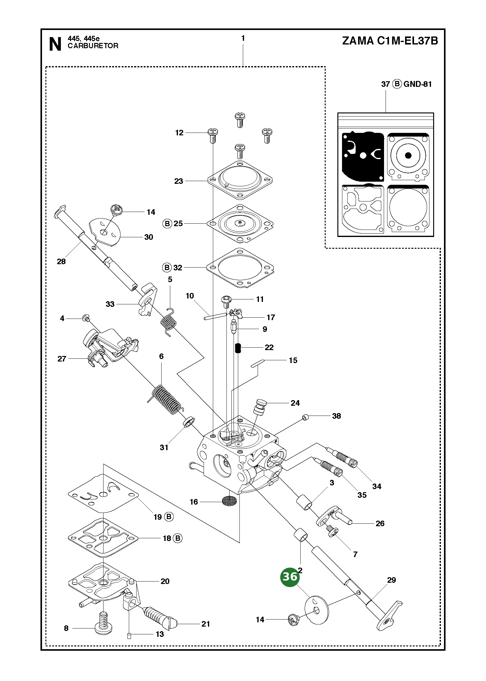 Position im Ersatzteilkatalog