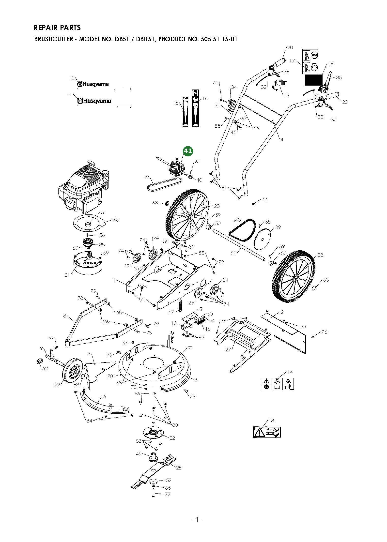 Position im Ersatzteilkatalog