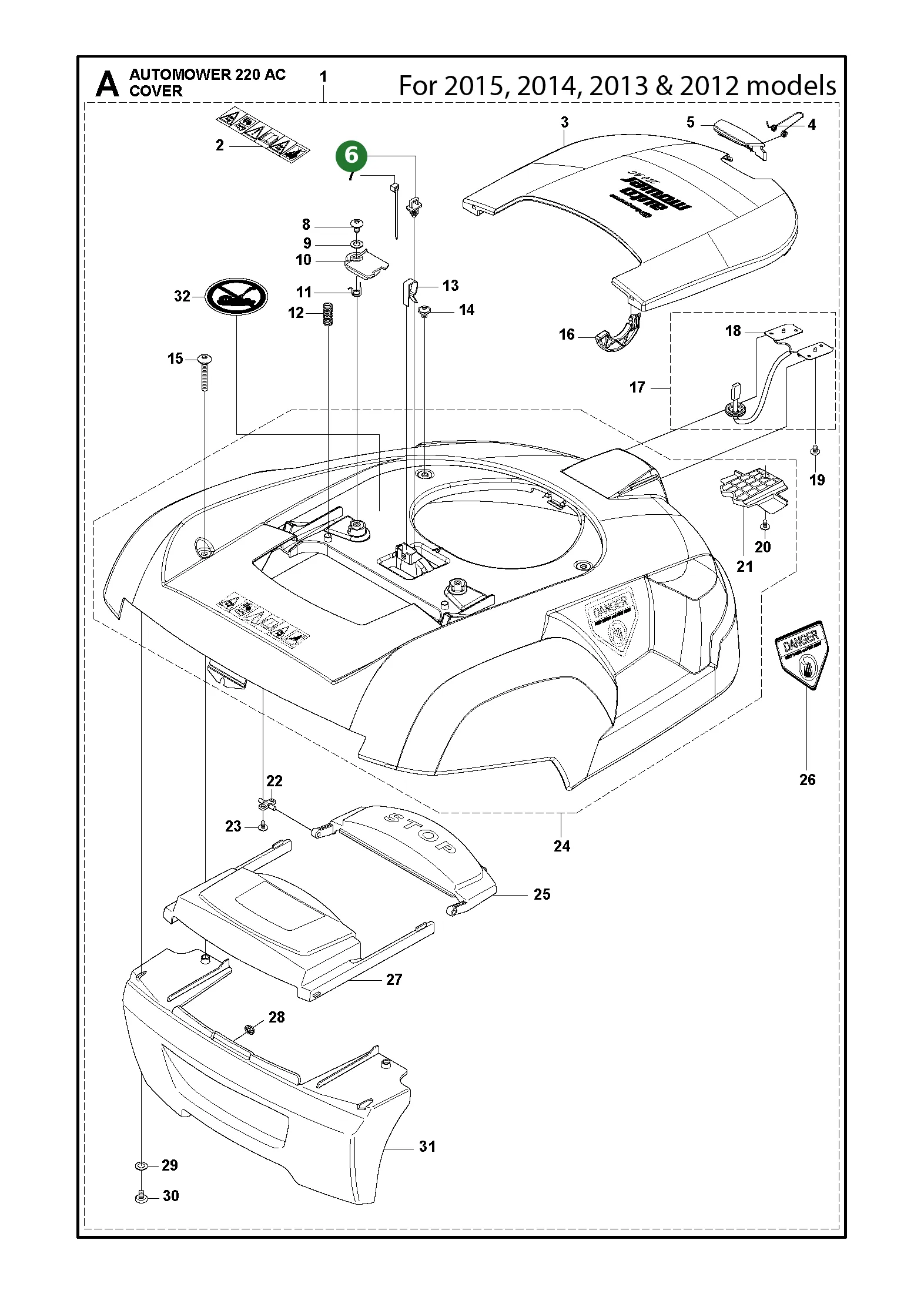 Position im Ersatzteilkatalog