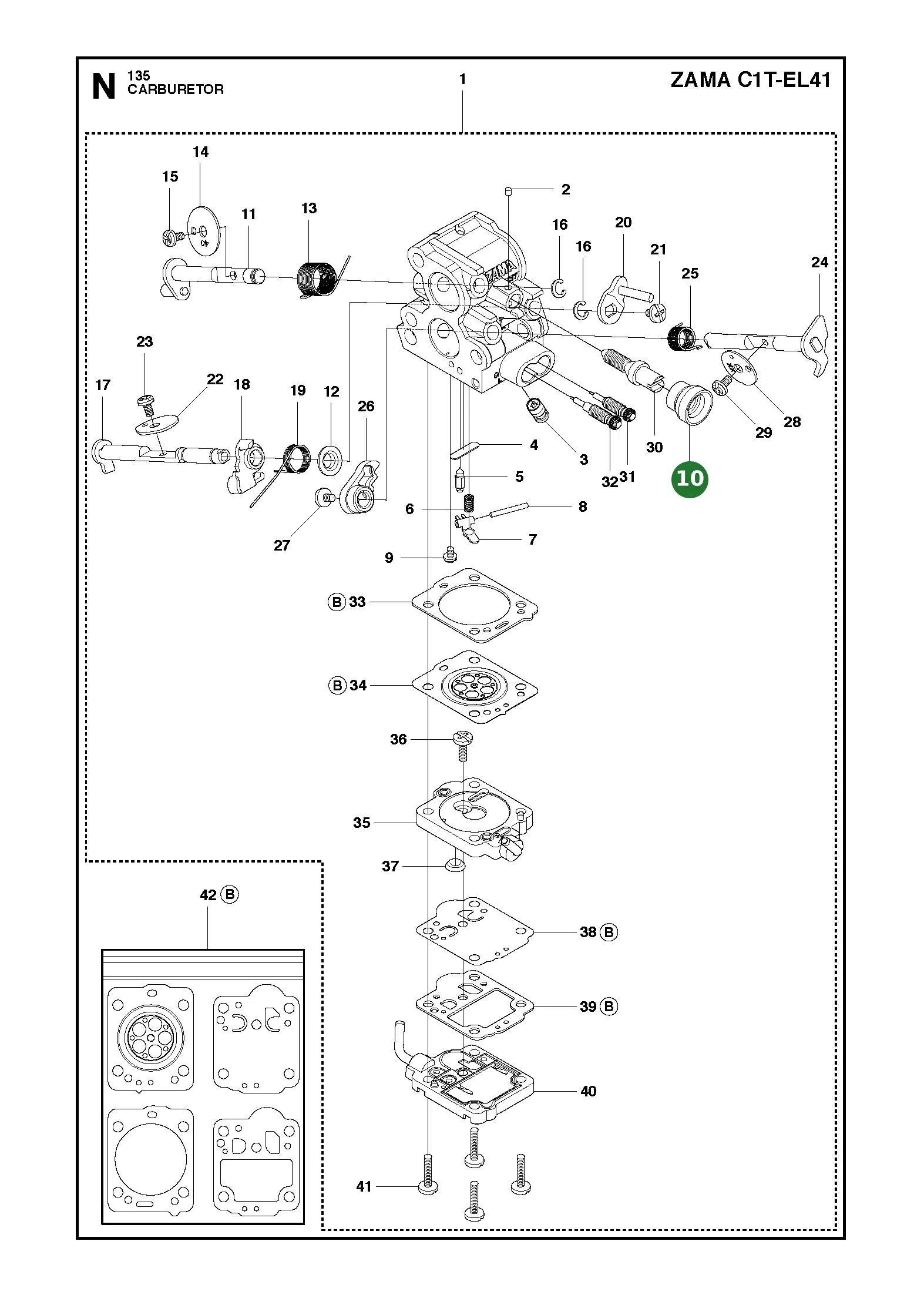 Position im Ersatzteilkatalog