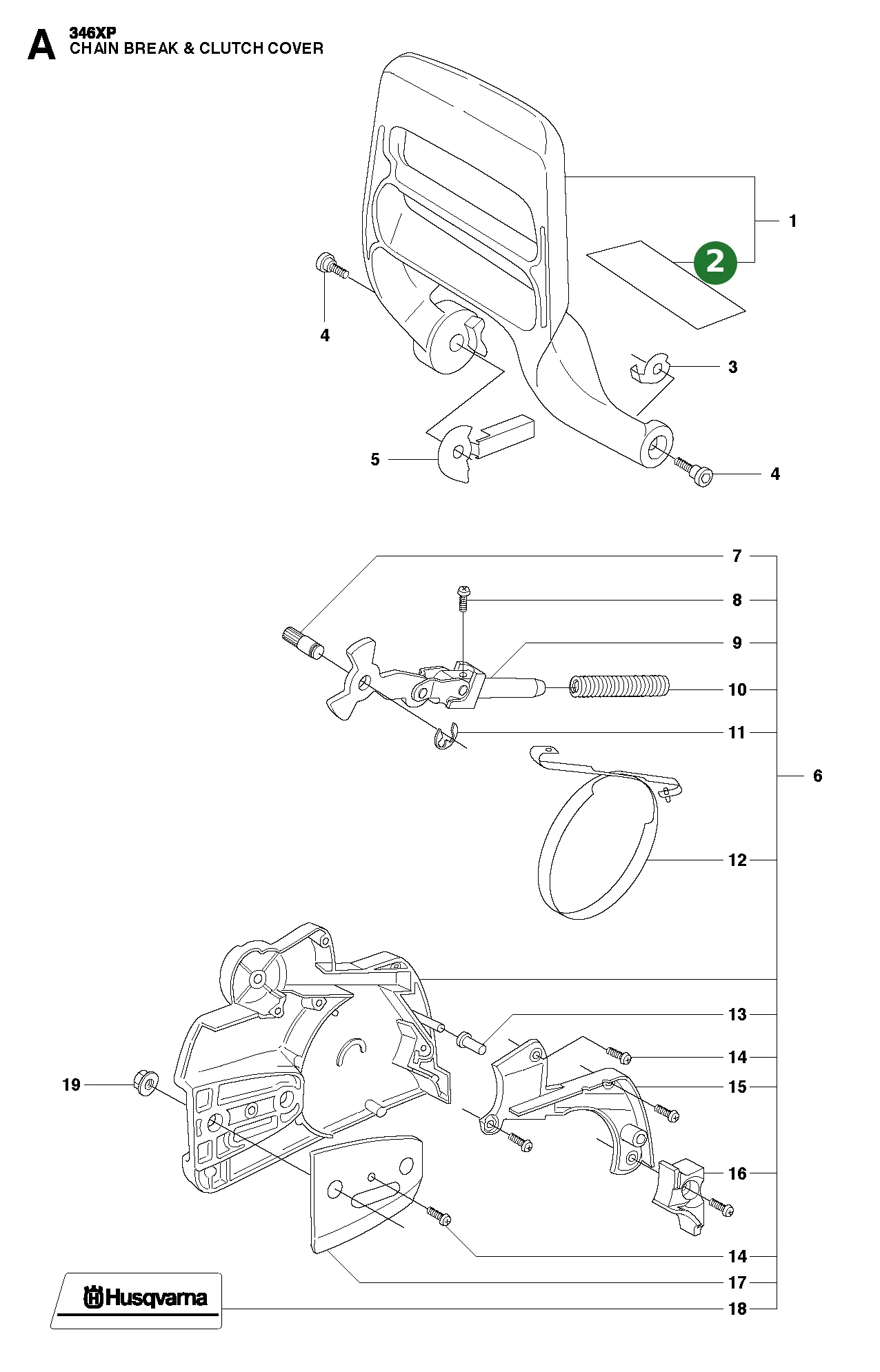 Hitzeschutz f&uuml;r Husqvarna Motors&auml;gen 351, 346...