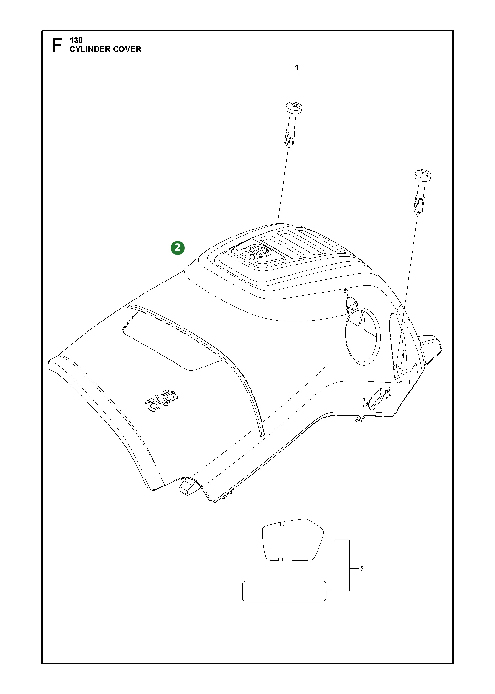 Cover f&uuml;r Husqvarna Motors&auml;gen 130, 135 II