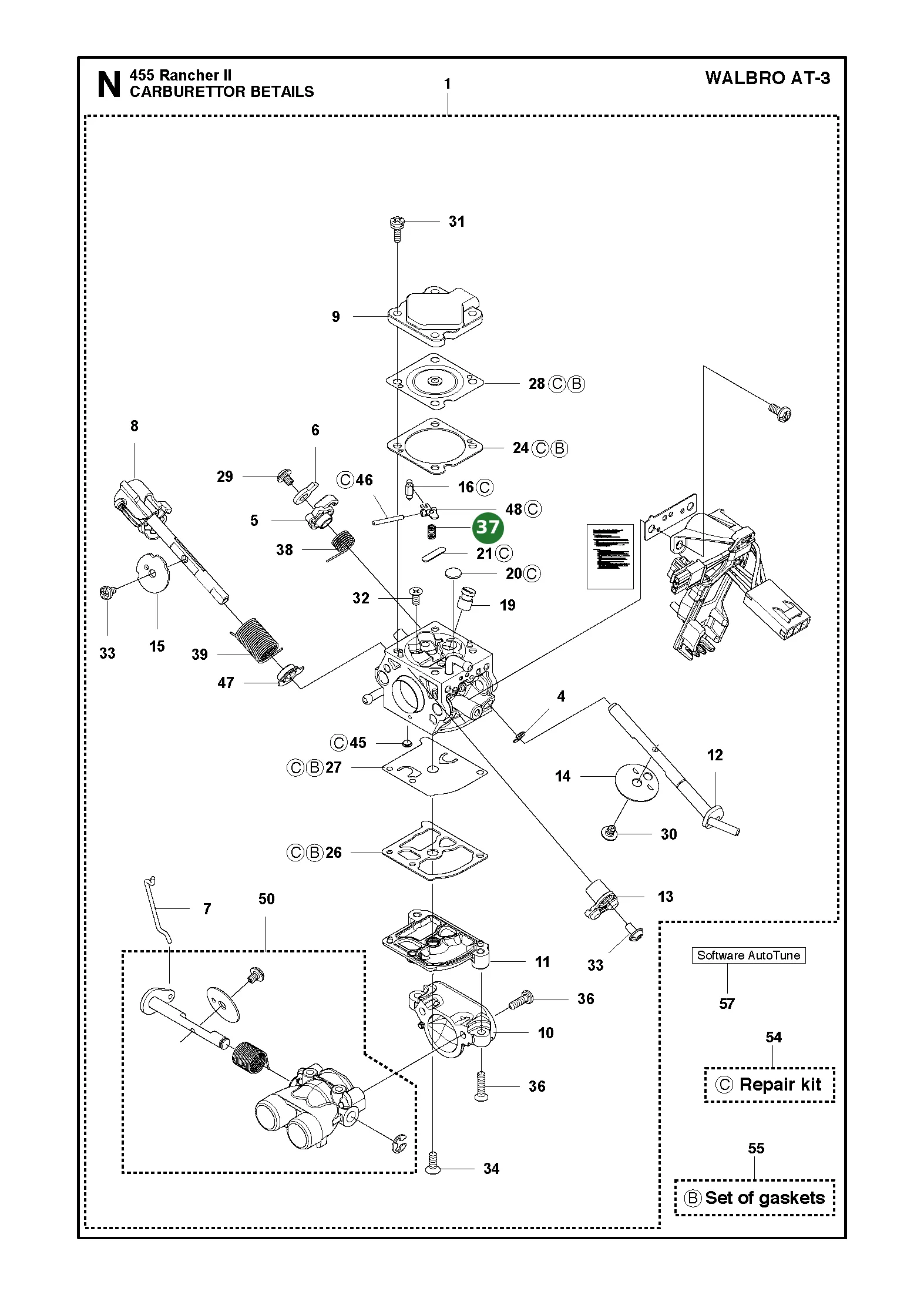 Feder f&uuml;r Husqvarna Motors&auml;gen