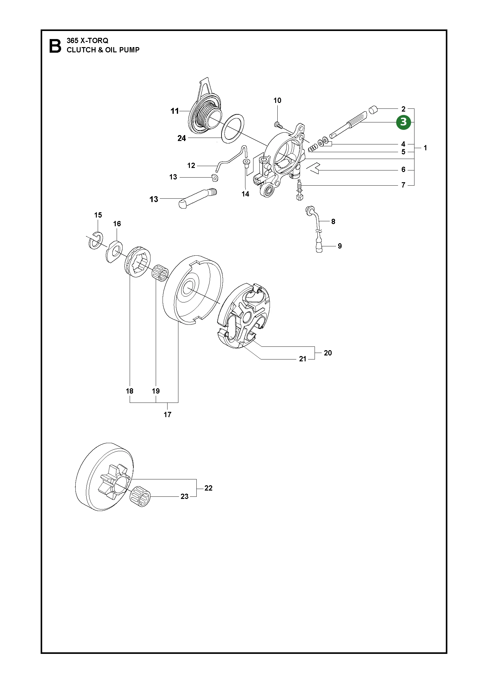 Pumpenkolben f&uuml;r Husqvarna Motors&auml;gen
