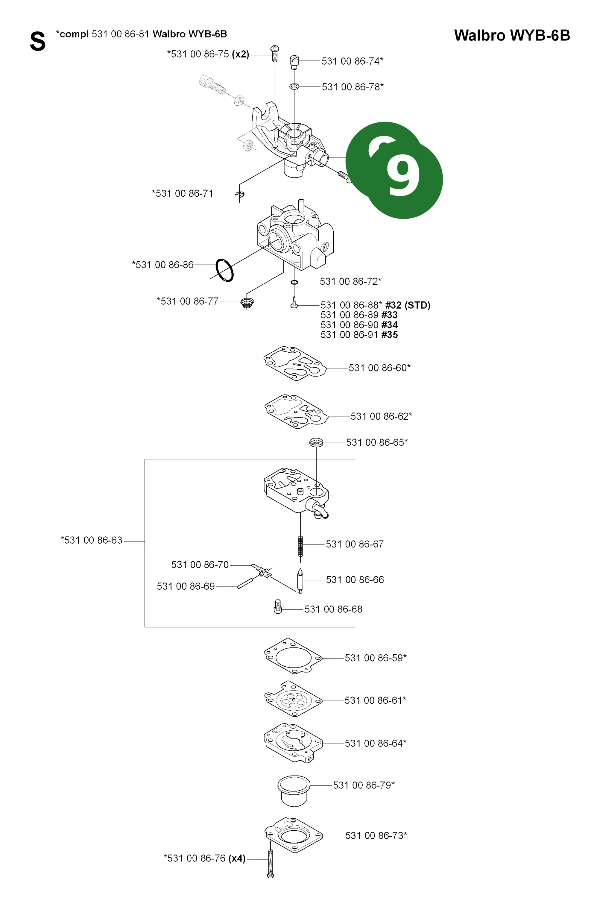 Position im Ersatzteilkatalog