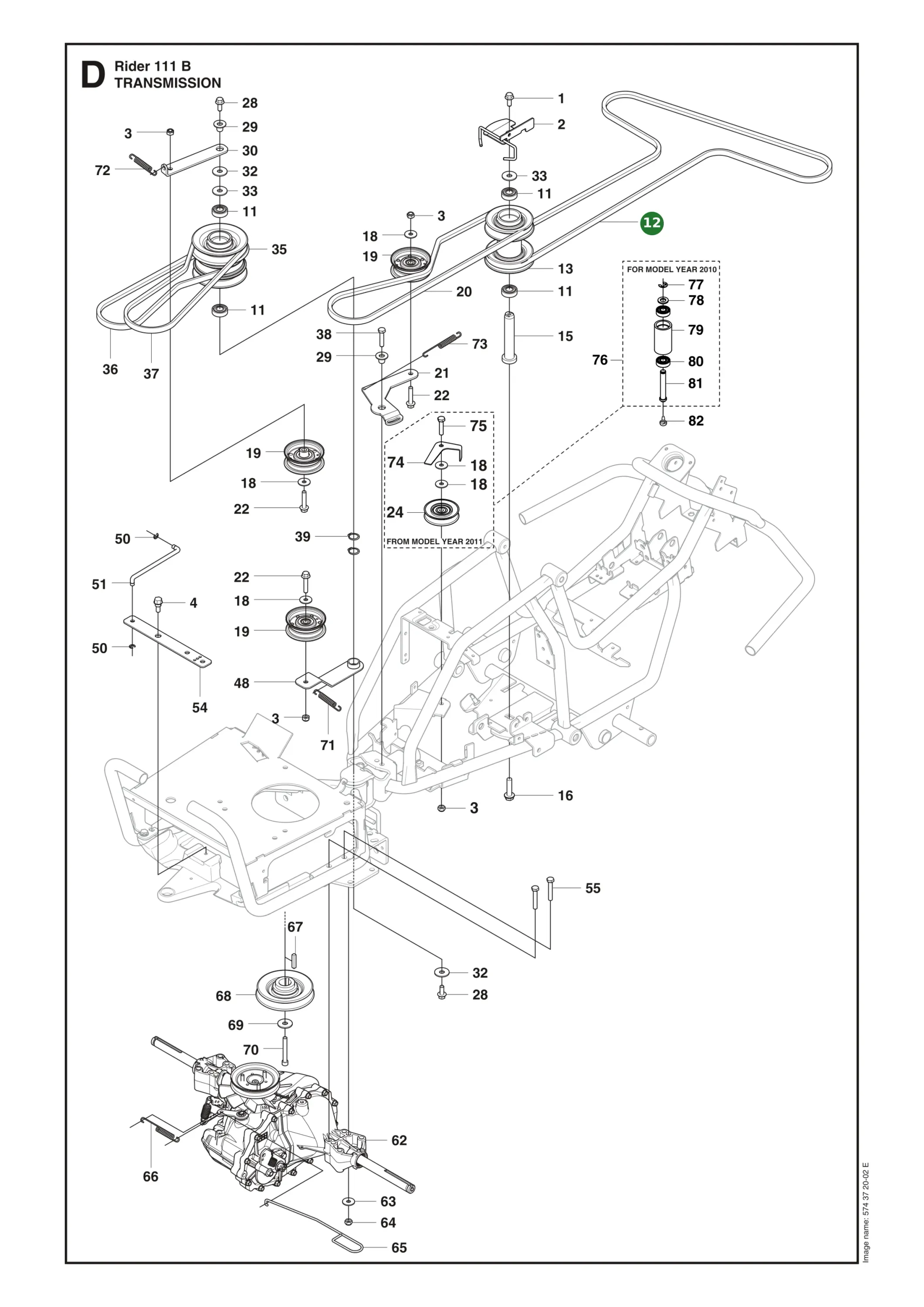 Position im Ersatzteilkatalog