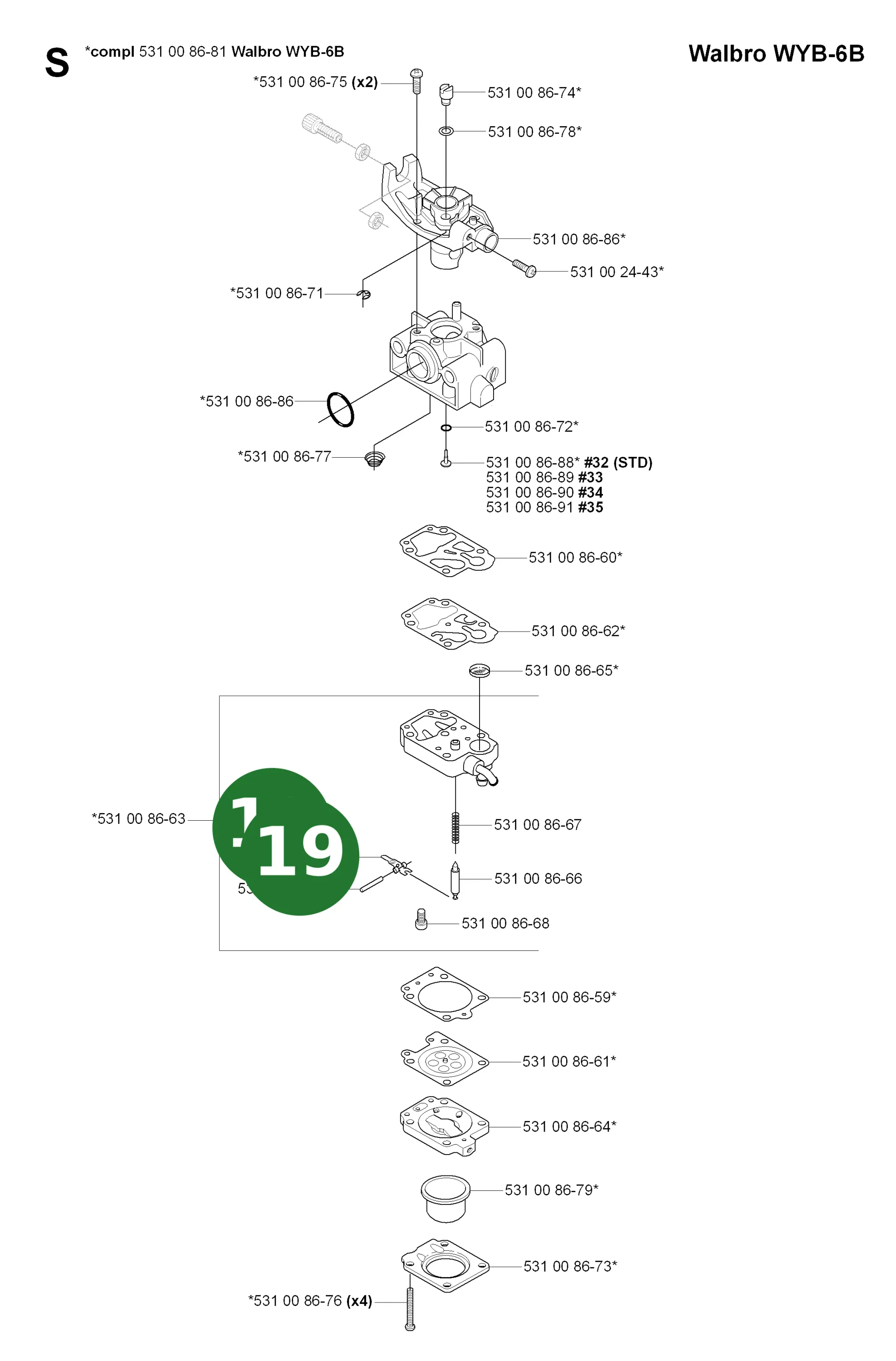 Position im Ersatzteilkatalog
