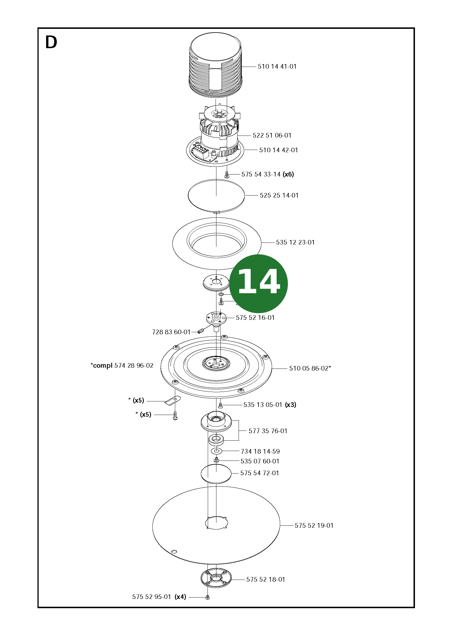Position im Ersatzteilkatalog