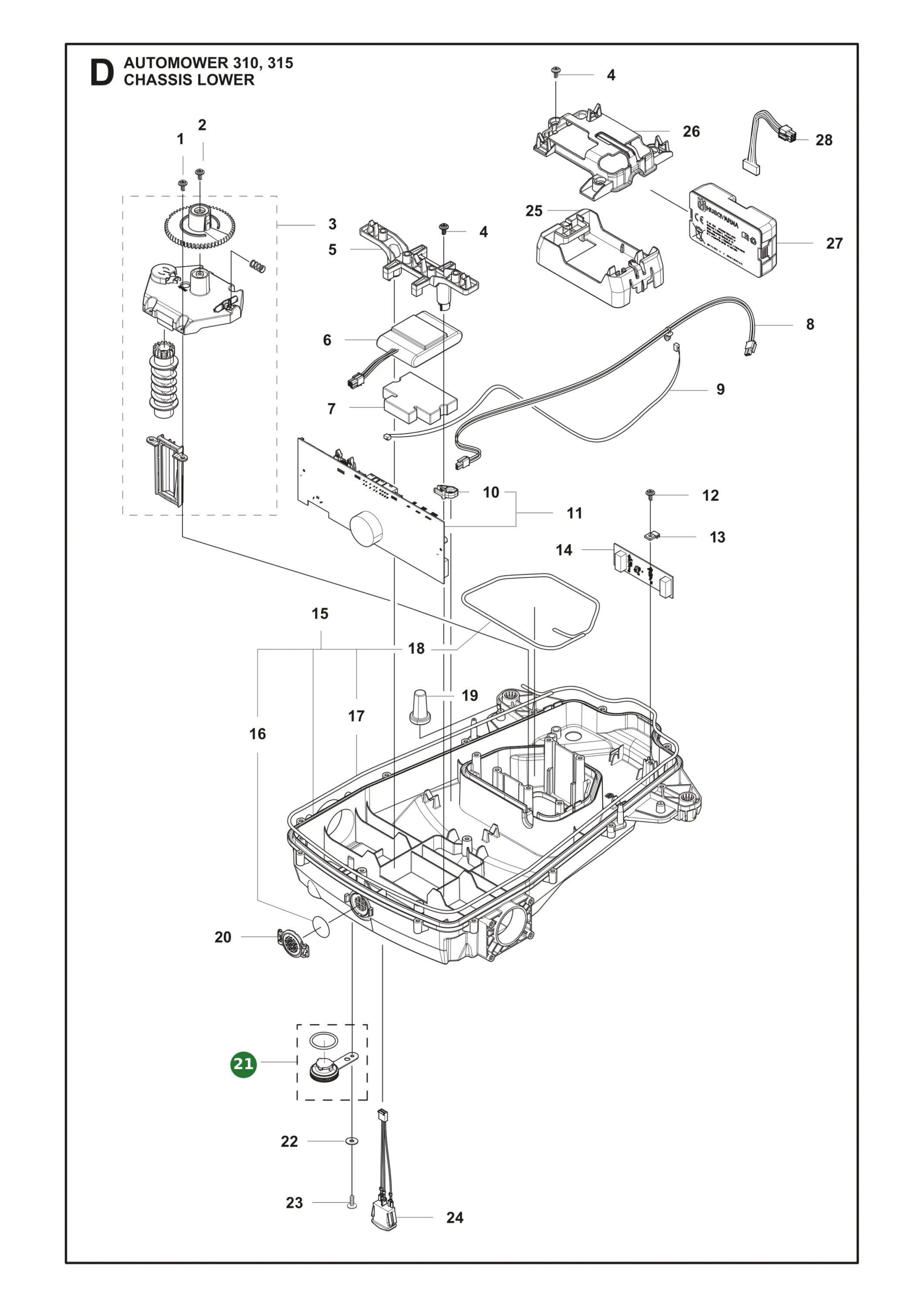 Position im Ersatzteilkatalog