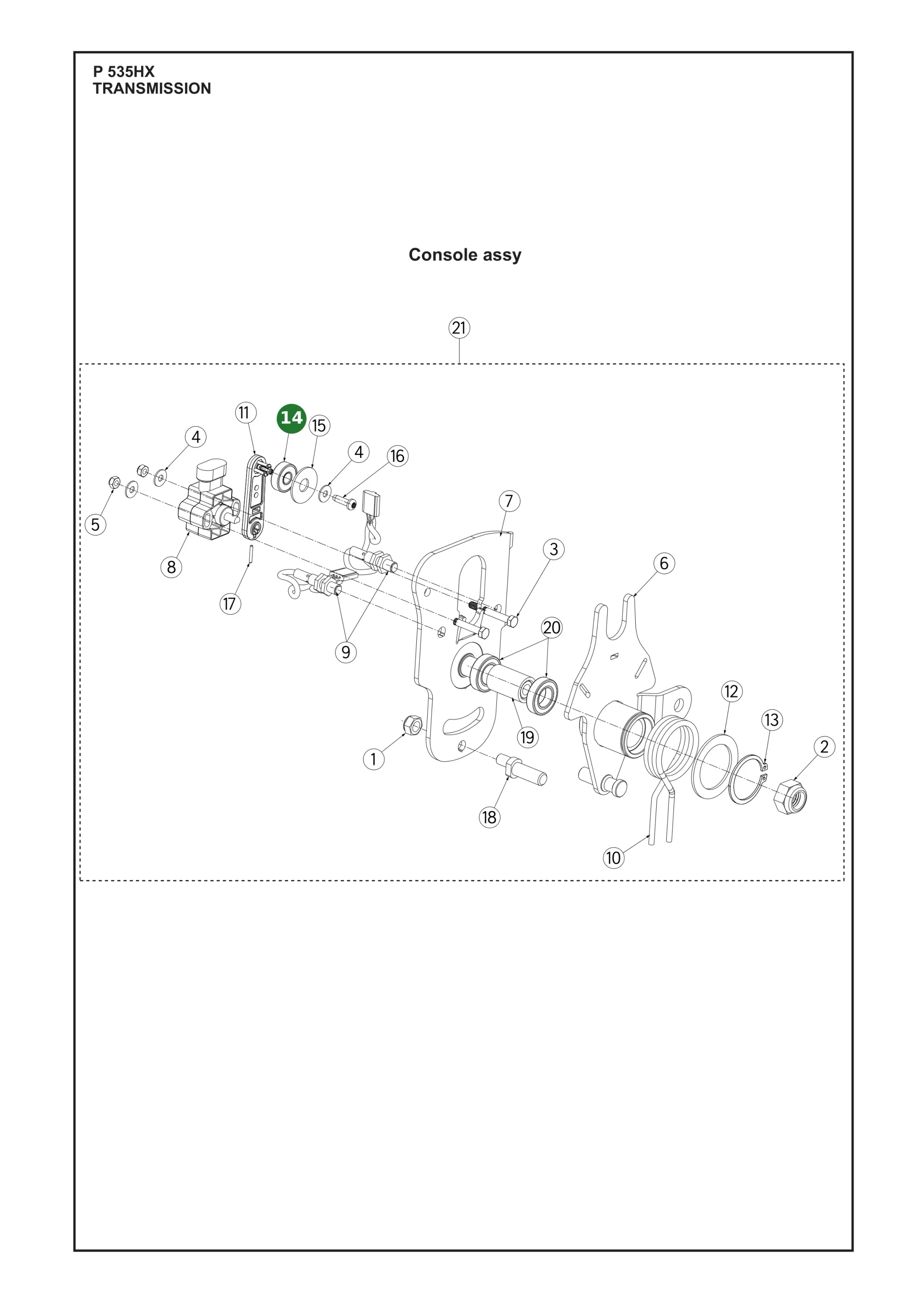 Position im Ersatzteilkatalog