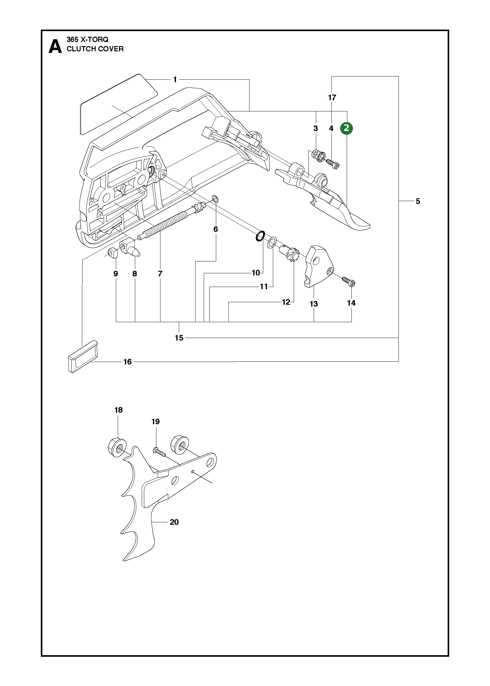 Splitterschutz f&uuml;r Husqvarna Motors&auml;gen