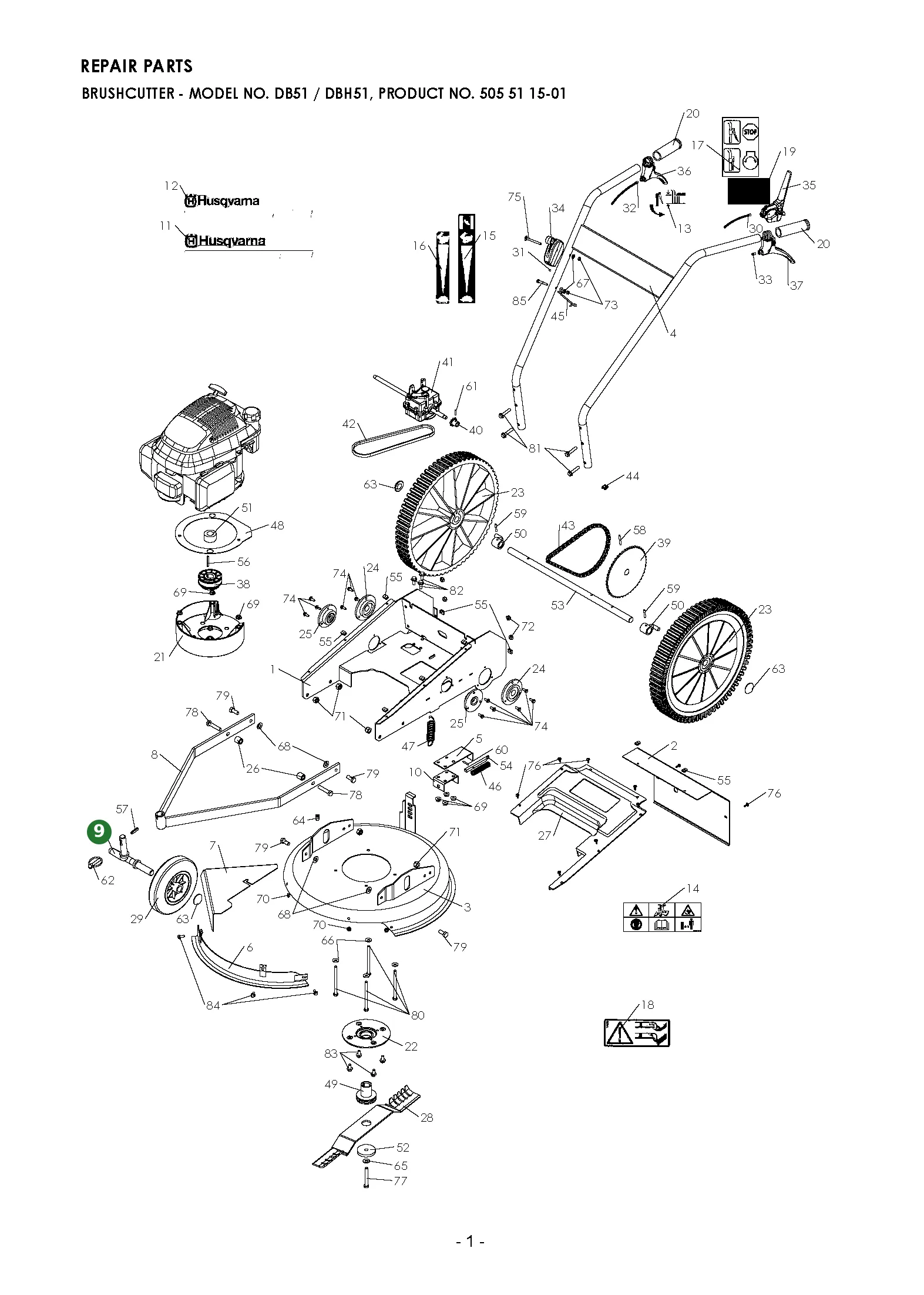 Position im Ersatzteilkatalog