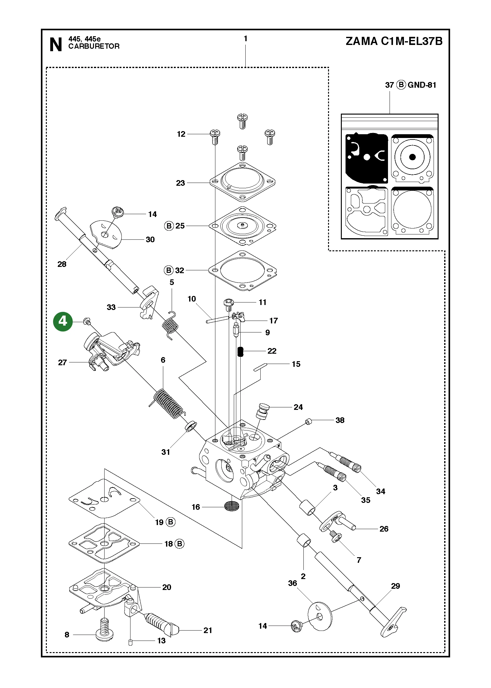 Position im Ersatzteilkatalog