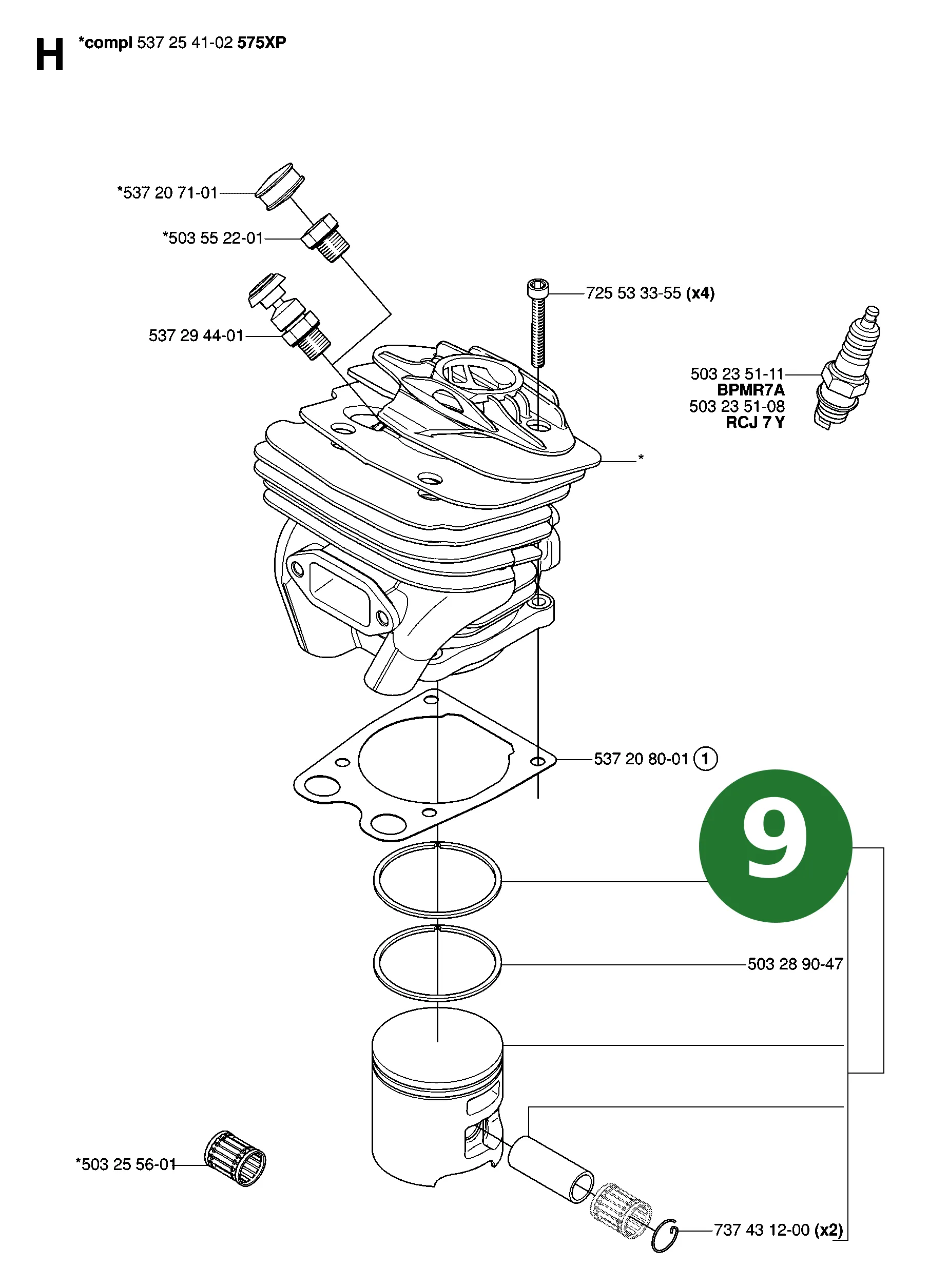 Position im Ersatzteilkatalog