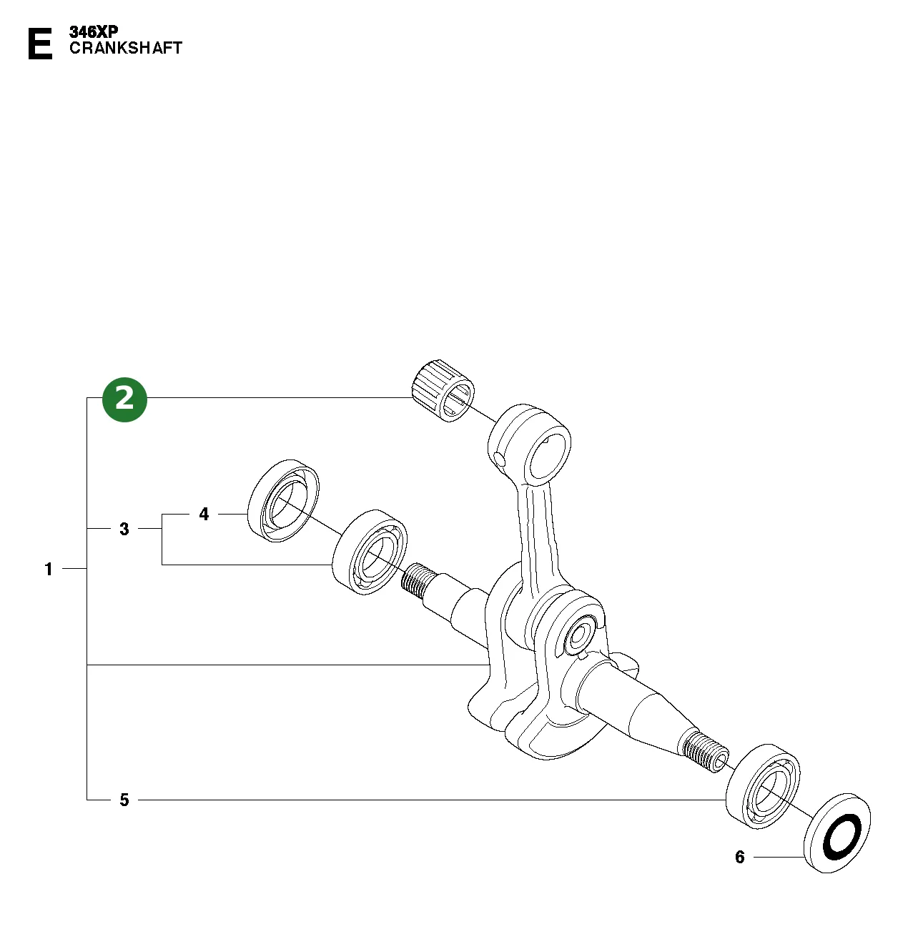 Nadellager f&uuml;r Husqvarna Motors&auml;gen 40, 45, 49,...