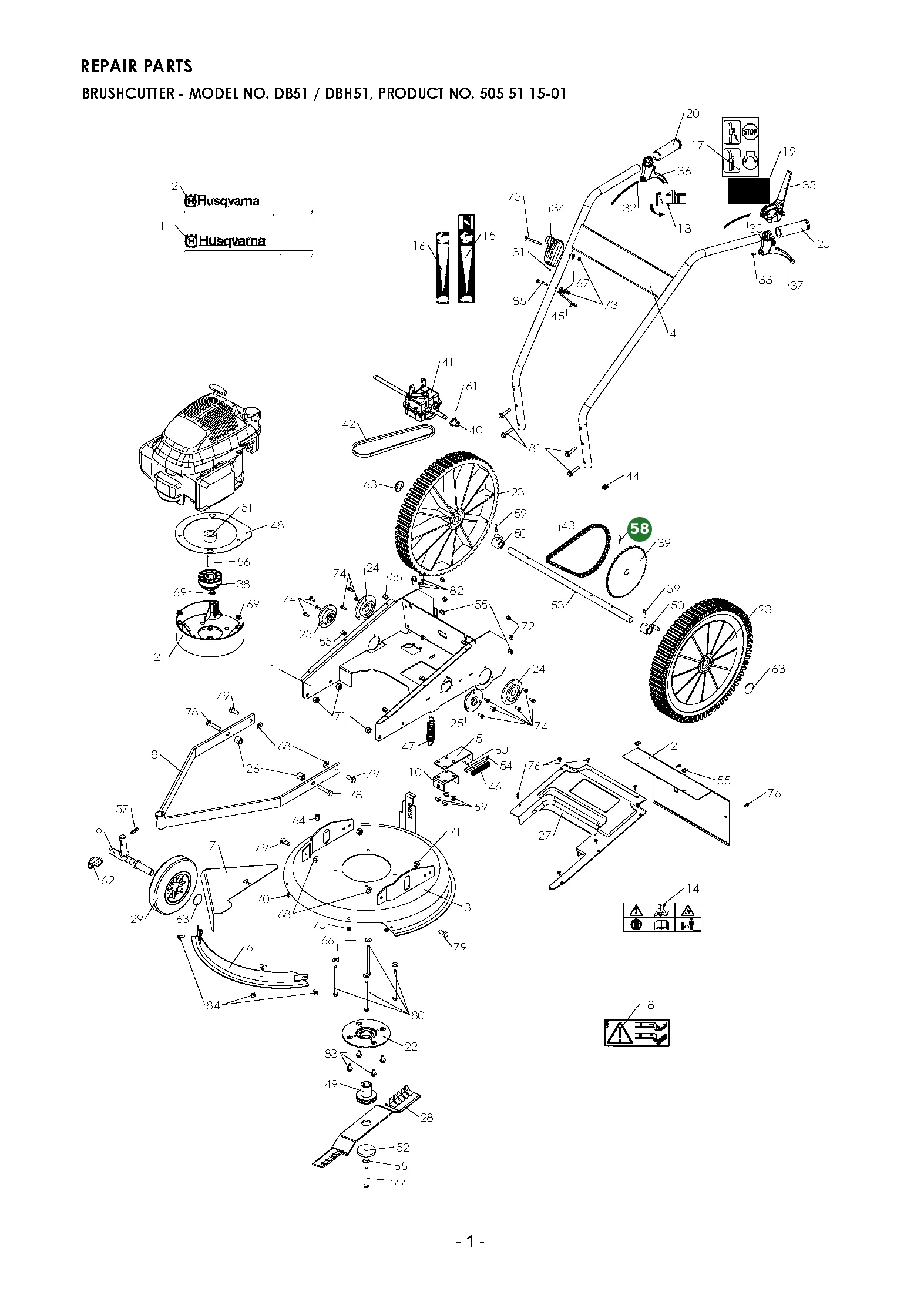 Position im Ersatzteilkatalog