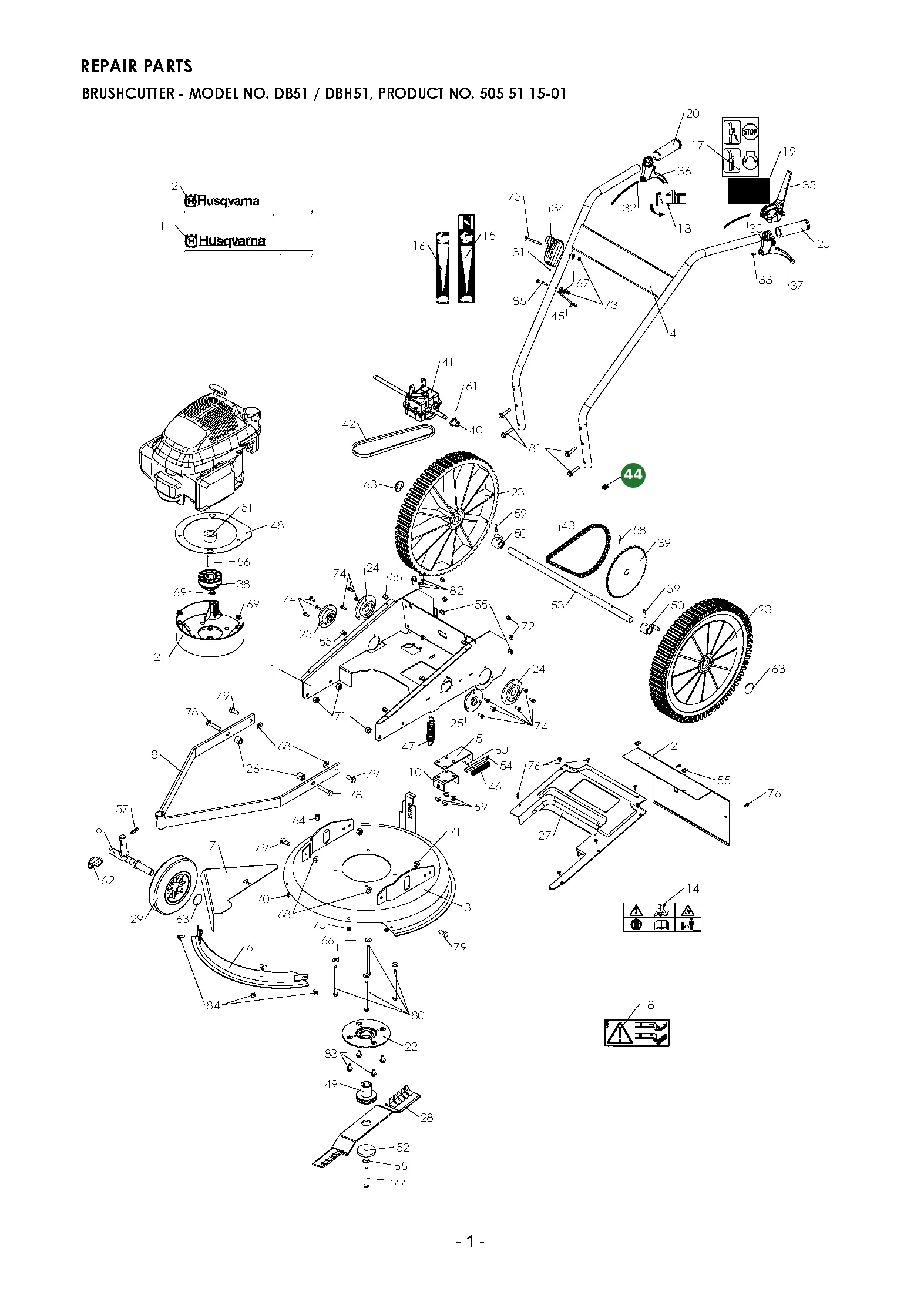 Position im Ersatzteilkatalog